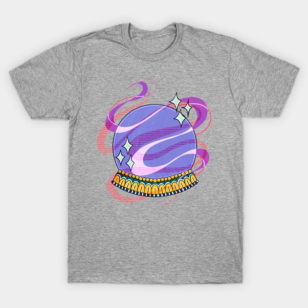 Crystal Ball T-Shirt by meredithaureliaart